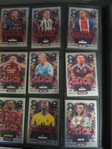 Topps card rare slick - 26/27,